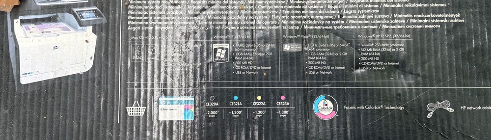 Vând Imprimantă multifuncțională Laser Color Wireless HP LaserJet Pro CM1415fnw – in cutia originală
