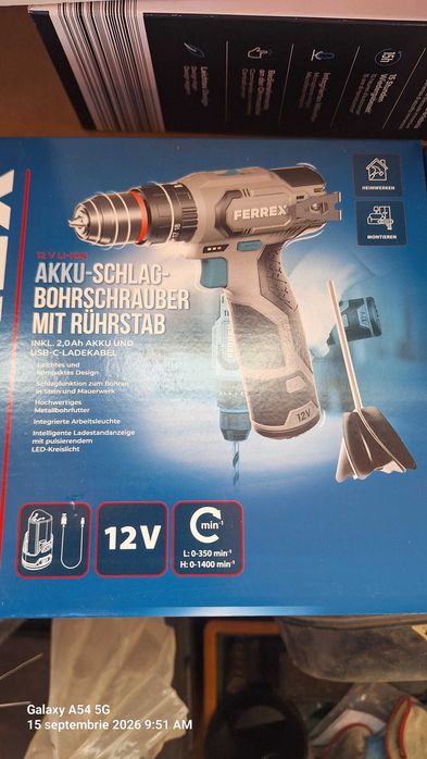 Autofiletantă cu baterie 12v li-ion
