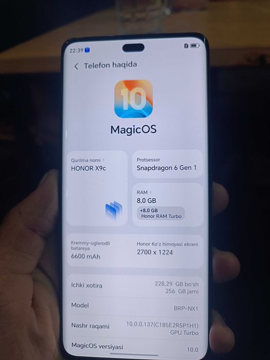 Honor x9c ni 53ujcbkfx