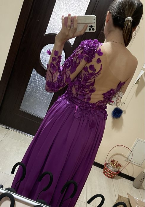 Rochie de seara, mov, marime S