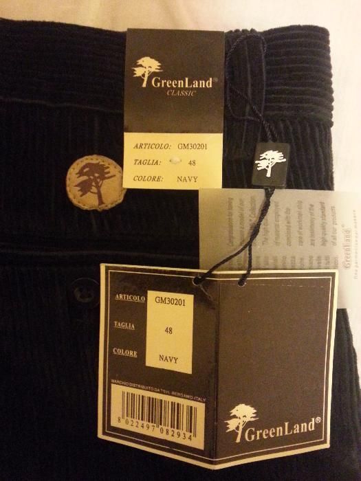 Pantaloni jeans catifea GreenLand Italy 42cm in talie, 122cm lungime