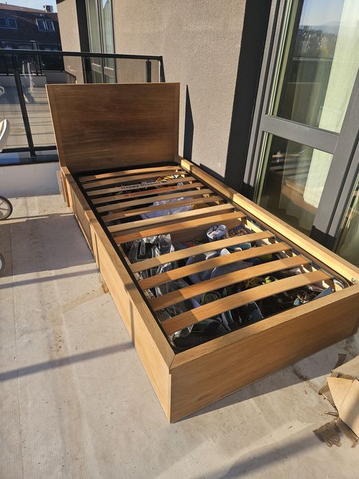 Легло от масив за матрак90/ 180