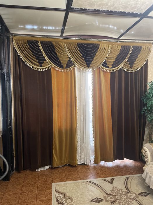 Комплект штор с ламбрекеном