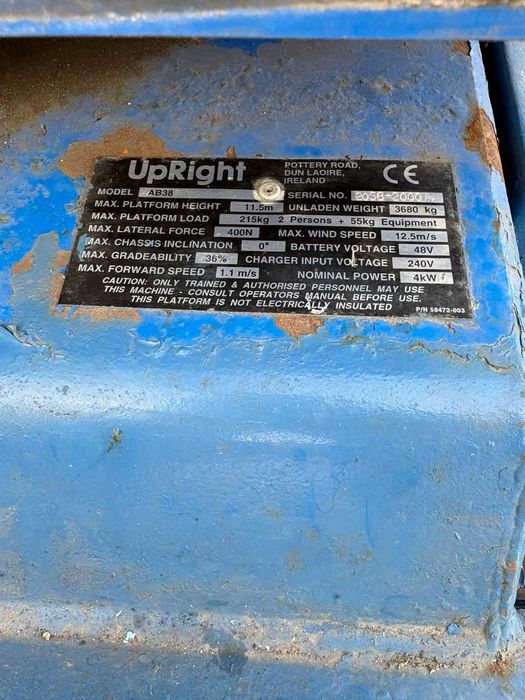 Артикулираща вишка Upright AB38