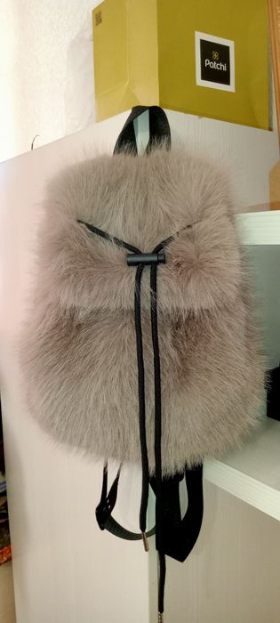 Сумка -рюкзак, мех, новая для девочек, девушек