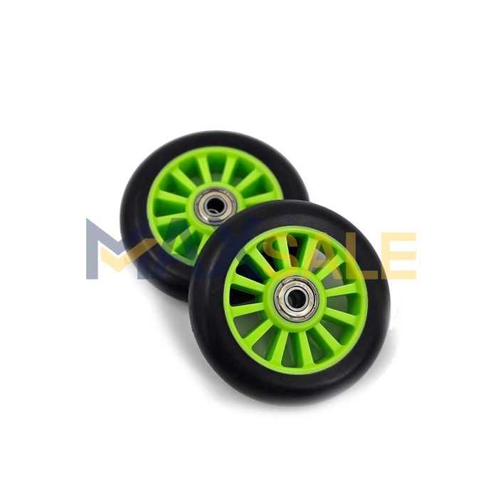 Тротинетка колела гуми зелен scooter скуутър пластмаса джанти комплект