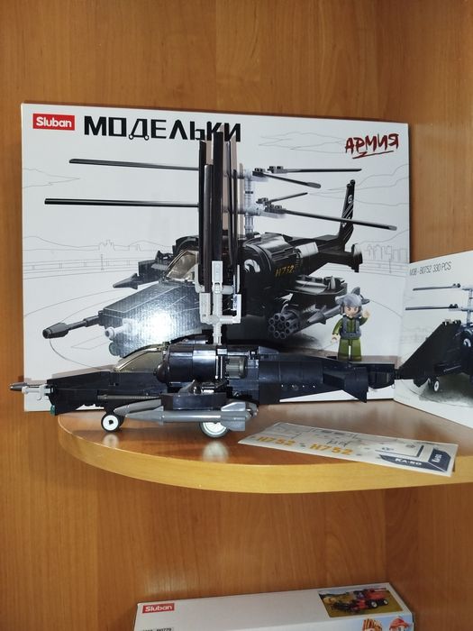 Конструктор Лего SLUBAN вертолет.