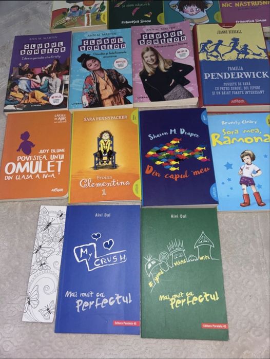 Carti pentru copii de 9-14 ani( pretul variaza la fiecare carte)
