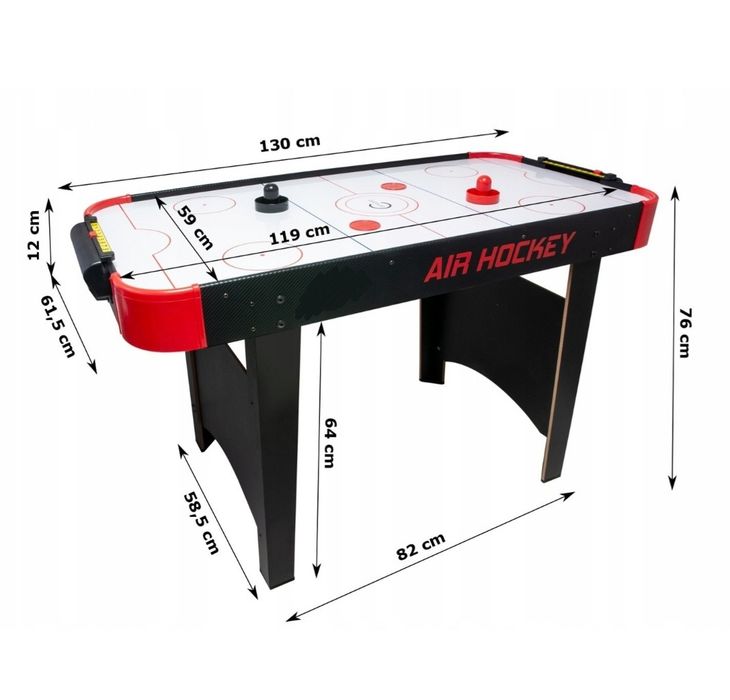Masa joc Air Hockey Game cu ventilator aer Super Air Flow 140x60x80 cm