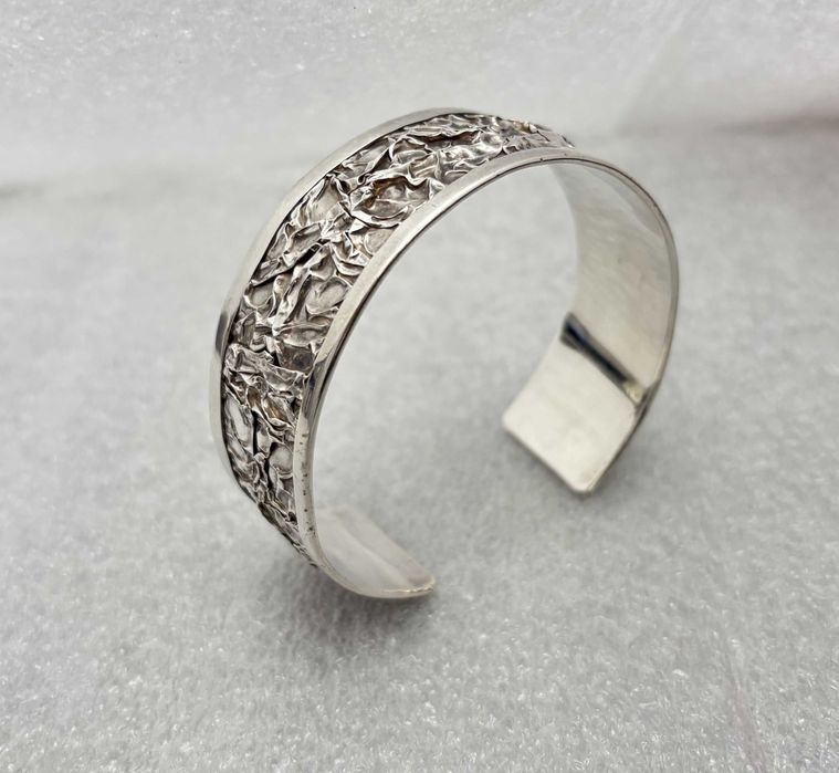 Единствена! Сребърна Гривна (проба 925)-30,73 гр., ръчна изработка