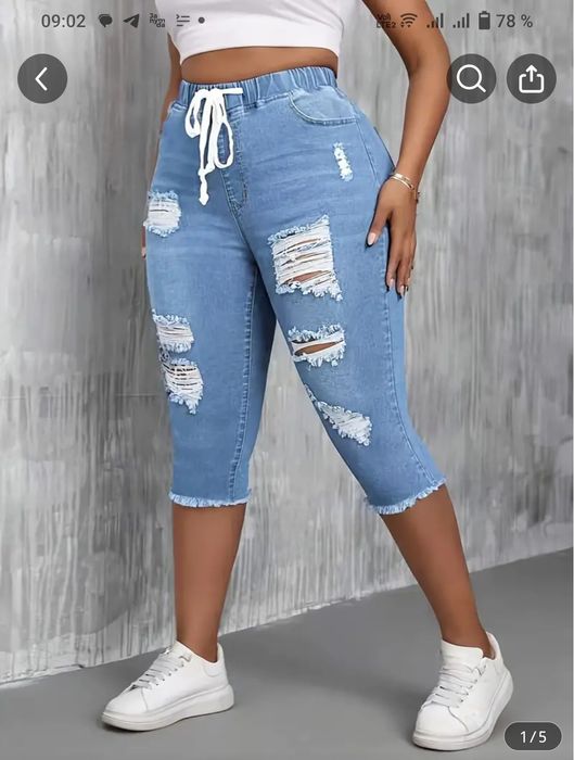 Продам джинсы женские летние укороченные