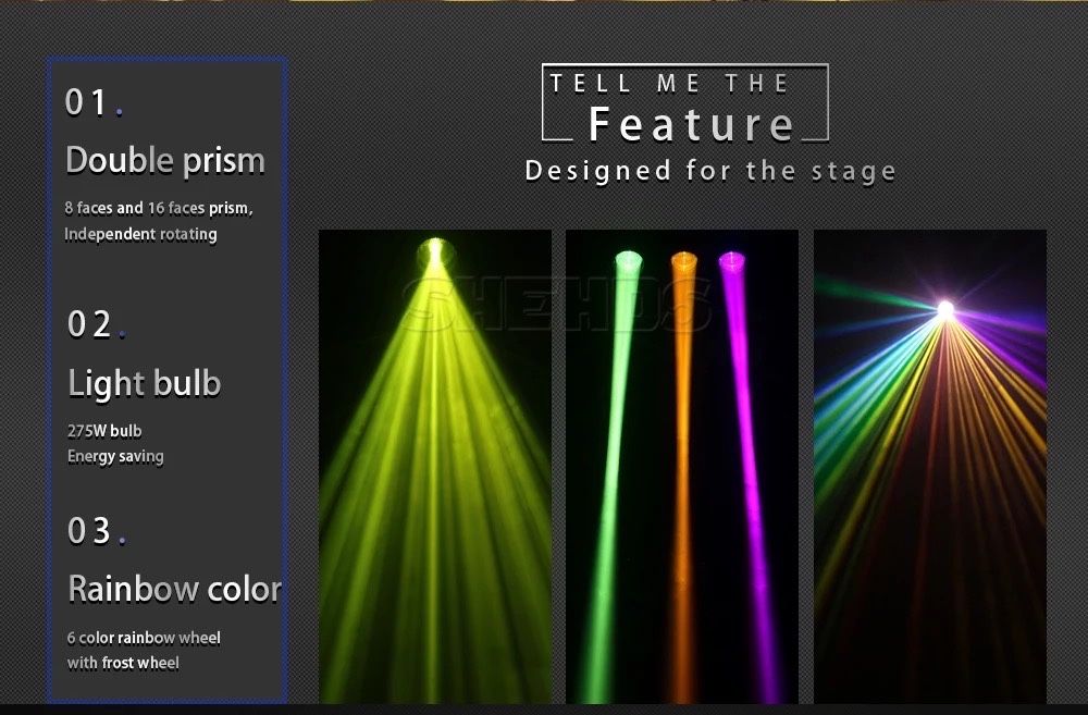 Moving Head Beam 275w (10r)