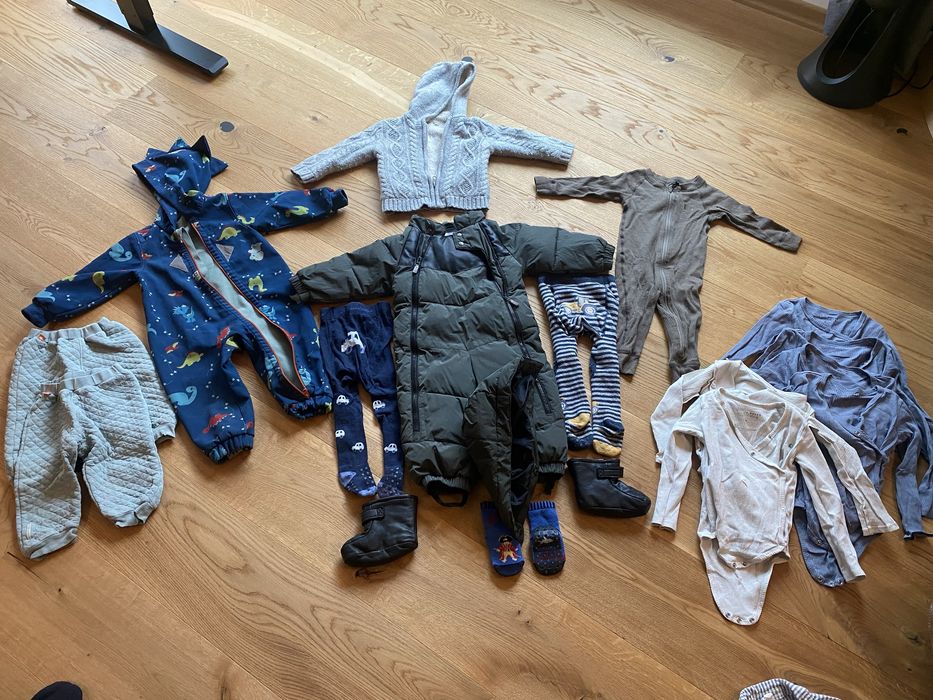 Детски зимни дрешки 1-2 г размер 80