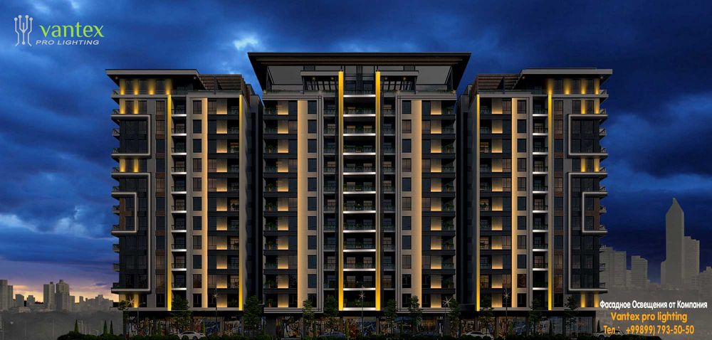 Fasad yoritish ishlari