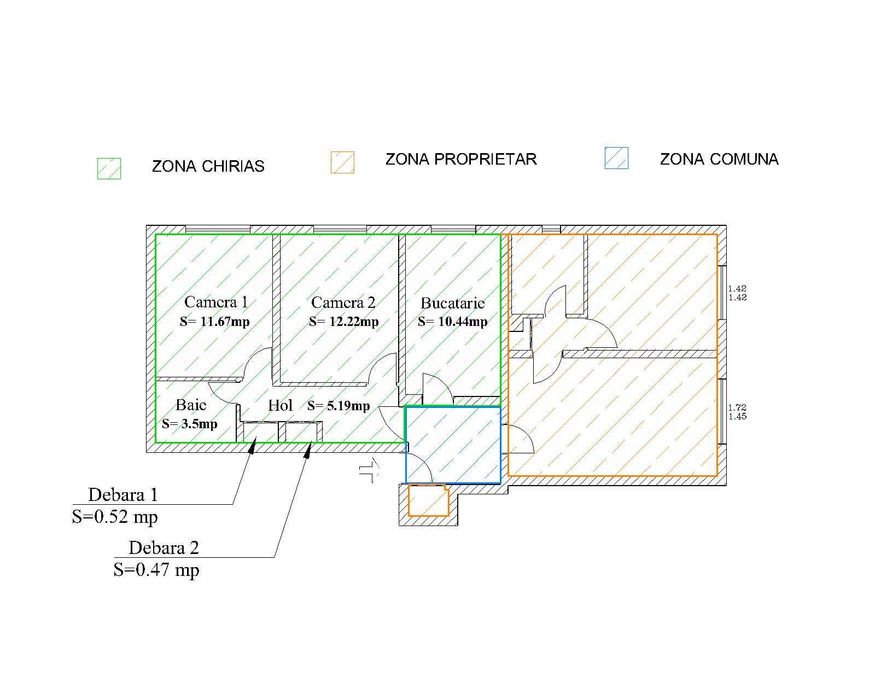 Apartament 2 camere de inchiriat - Metrou Aparatorii Patriei
