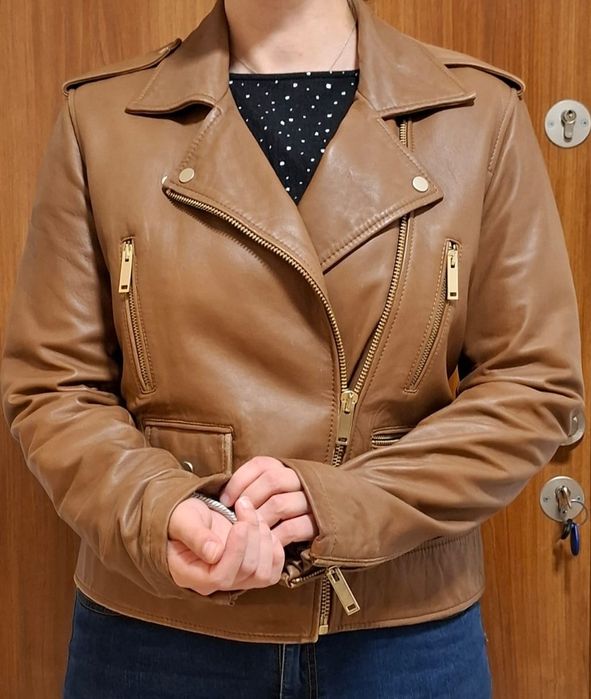 Geaca piele Massimo Dutti