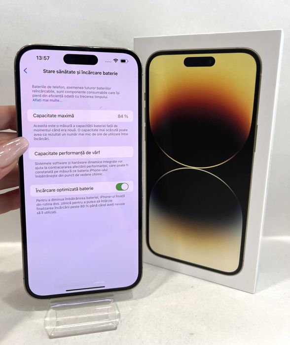iPhone 14 Pro Max, 128GB, garanție, Gold!