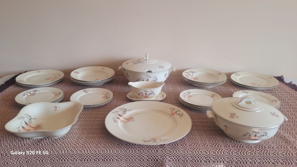 Винтидж декоративен рядък  комплект за хранене  Arzberg Bavaria