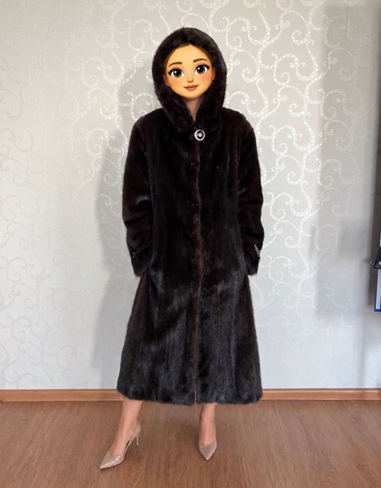Шуба норковая цельная