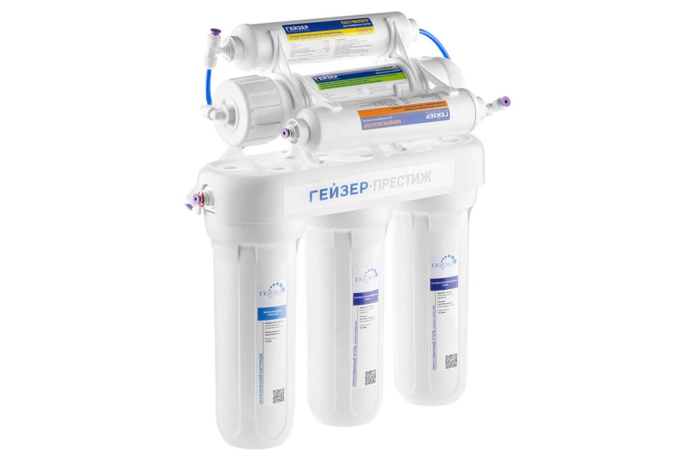 Osmos suv filtr, Гейзер Престиж М с минерализатором 6 Ступени очистки