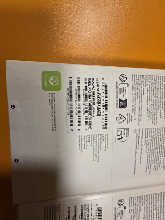 Huse originale pentru Samsung Z Fold7 Clear Magnet Case open box