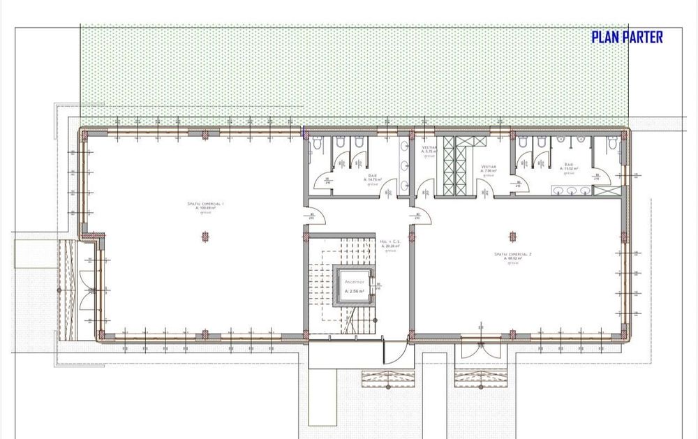 Teren cu autorizație | clinică | birou | 1450 mp utili | Bună Ziua