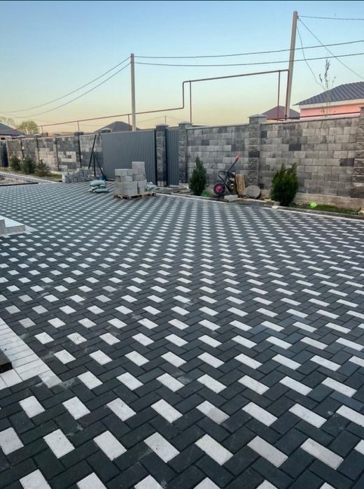 Укладка брусчатки