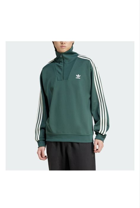 Олимпийка adidas funnelneck зеленый