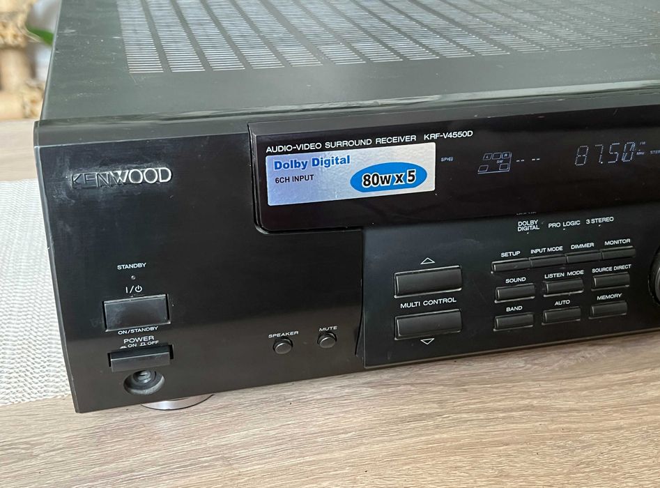 Kenwood KRF-V4550D  Receiver audio-video Dolby Digital 5.1 80W canal