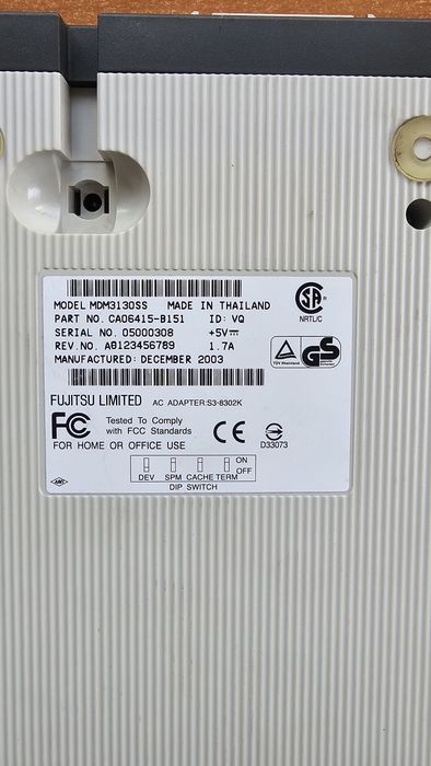 Fujitsu Dyna MO 1300 SCSI-MDM3130SS, 1,3 GB