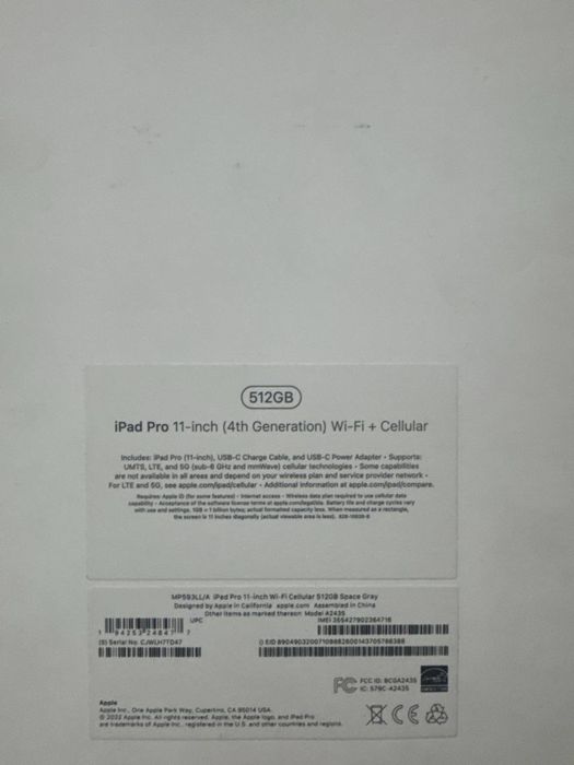 iPad Pro 11-inch 4th Generation