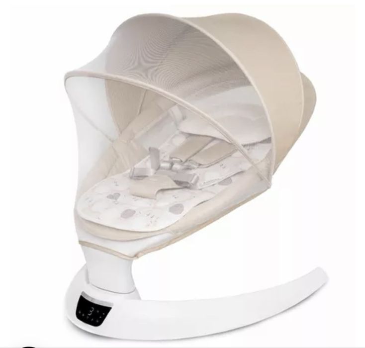 Leagan electric pentru bebelusi Evoque, Bubble Beige, Appekids