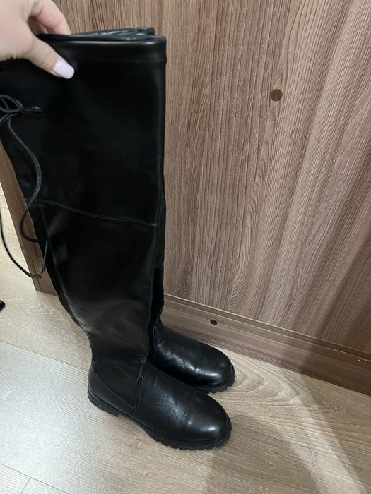 Продам ботфорты кожзам