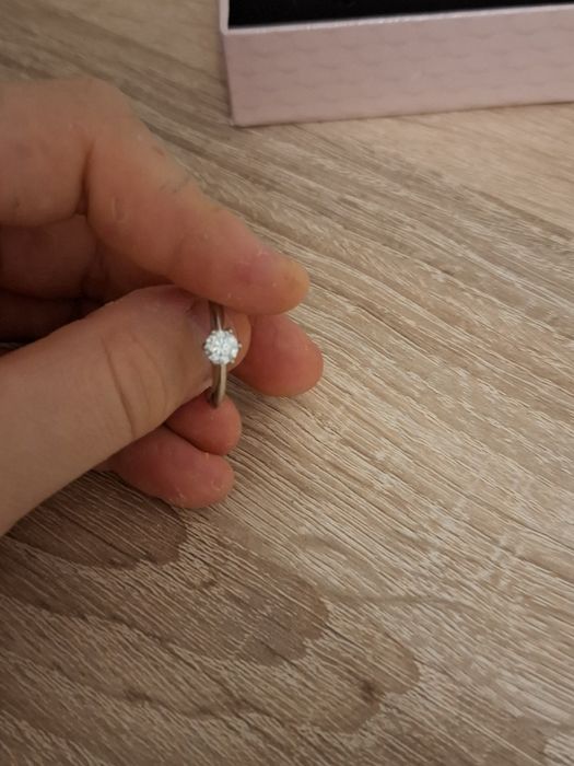 Inel Moissanite ajustabil