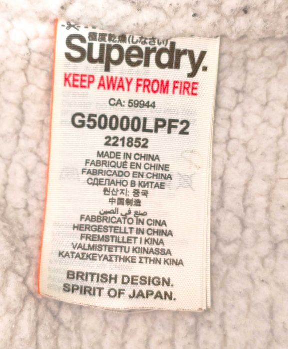 Jachetă Superdry SD-Windattacker cu glugă - Sherpa - pentru femei, XL