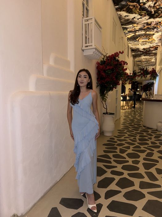 летнее платье миди длины