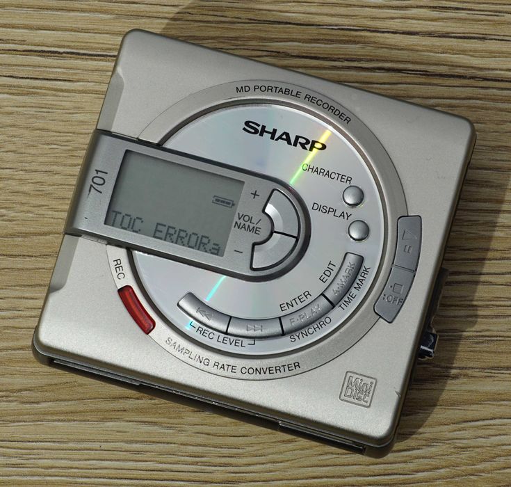 Minidisc player recorder Sharp MD-MS701H(S)2 - TOC error Timisoara • OLX.ro