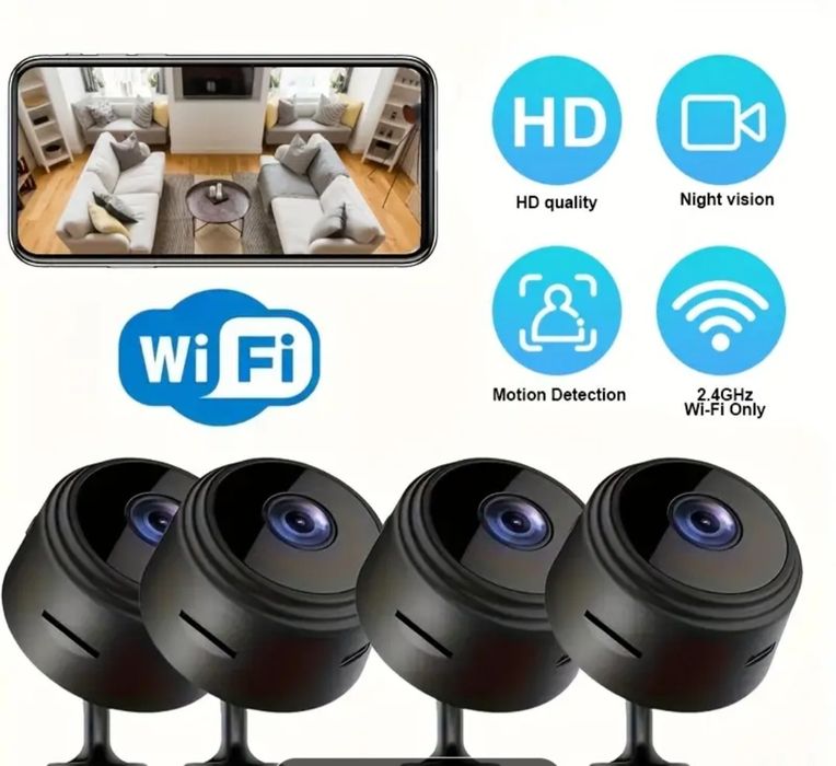 Камера без кабели/ лесен монтаж/ wi fi camera / security camera