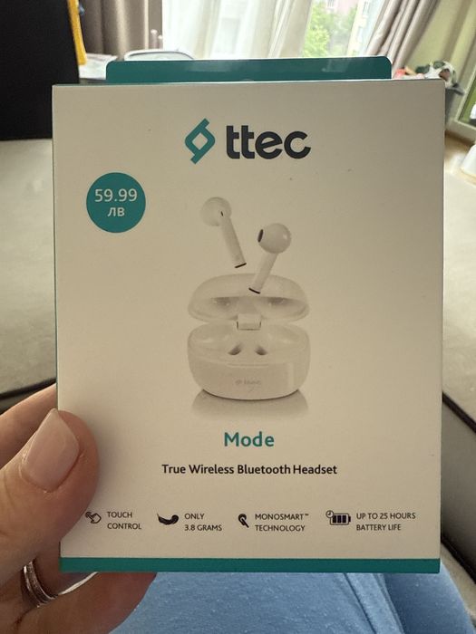 Бели Слушалки ttec