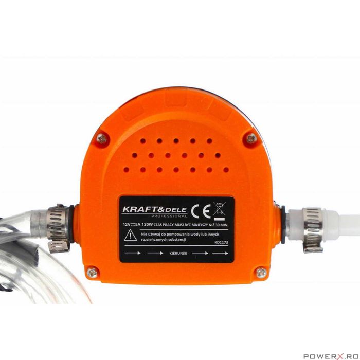 Pompa pentru transfer motorina 12V, 120 W, 4L/min, Kraft