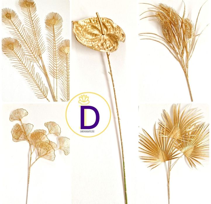 Золотые ветки декор
