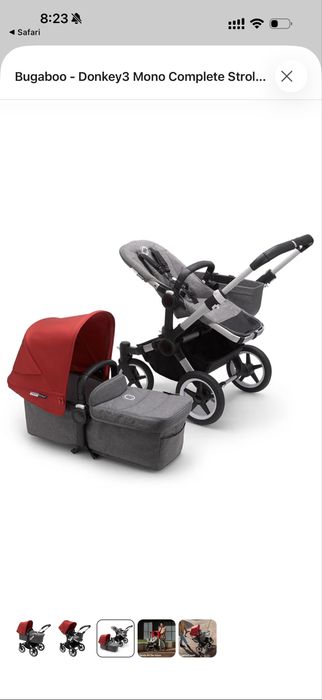 Коляска для двойни bugaboo donkey