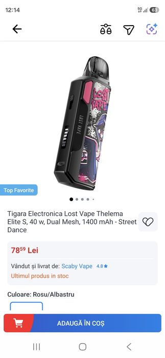 Vand vape nou varianta lost care nu scoate fum