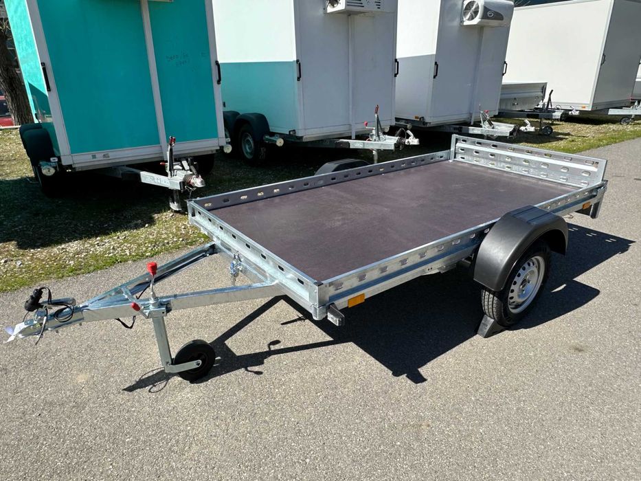 Remorcă ATV 750kg basculabilă nouă + carte RAR + nr. roșu