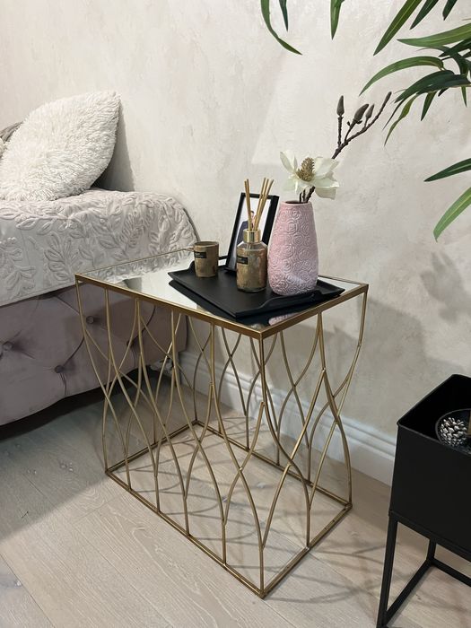 Set Masa cafea din fier si sticla ( se vand si separat)