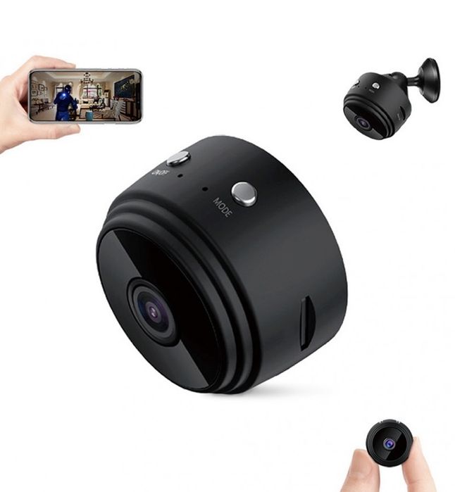 Mini camera de supraveghere wireless WiFi 1080p Full HD A9 cu card 32G