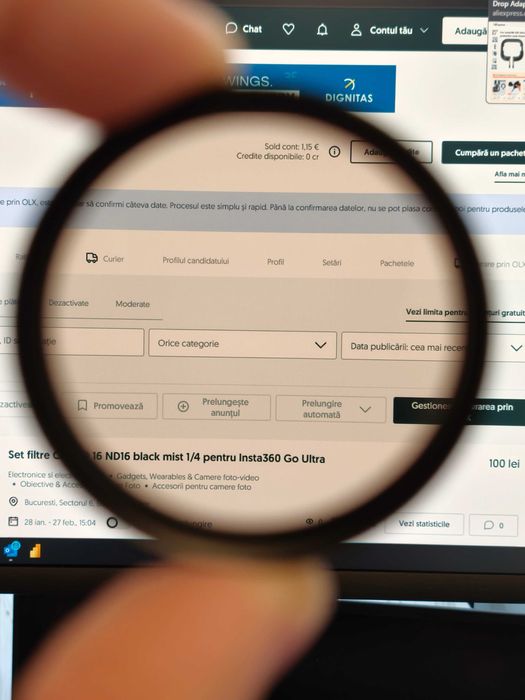 Filtru foto video CPL 37mm nou filet