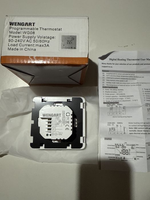 Termostat Smart Wifi Incalzire Camera boiler,pardoseala Alexa Google