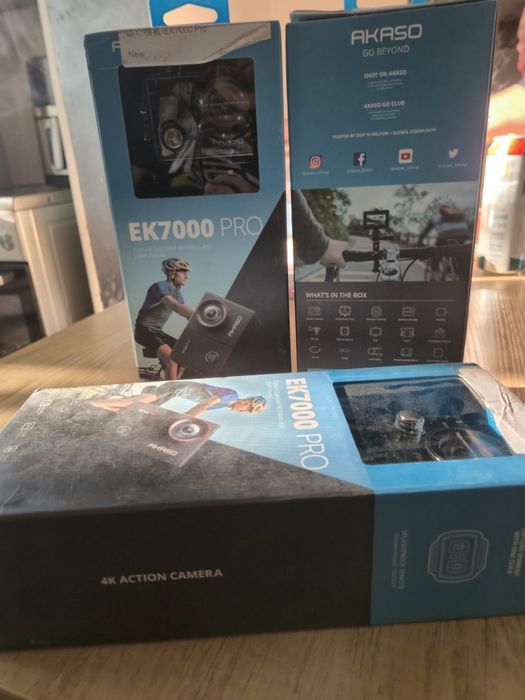 AKASO  EK7000 Pro. 4K/Екшън камера CMOS сензор, 20MP+ комплект аксесоари
