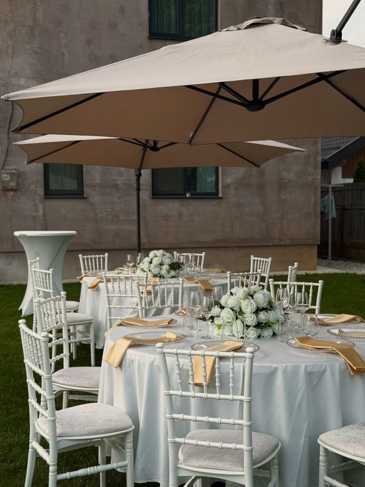 Inchiriem mese, scaune, corturi, umbrele pentru evenimente